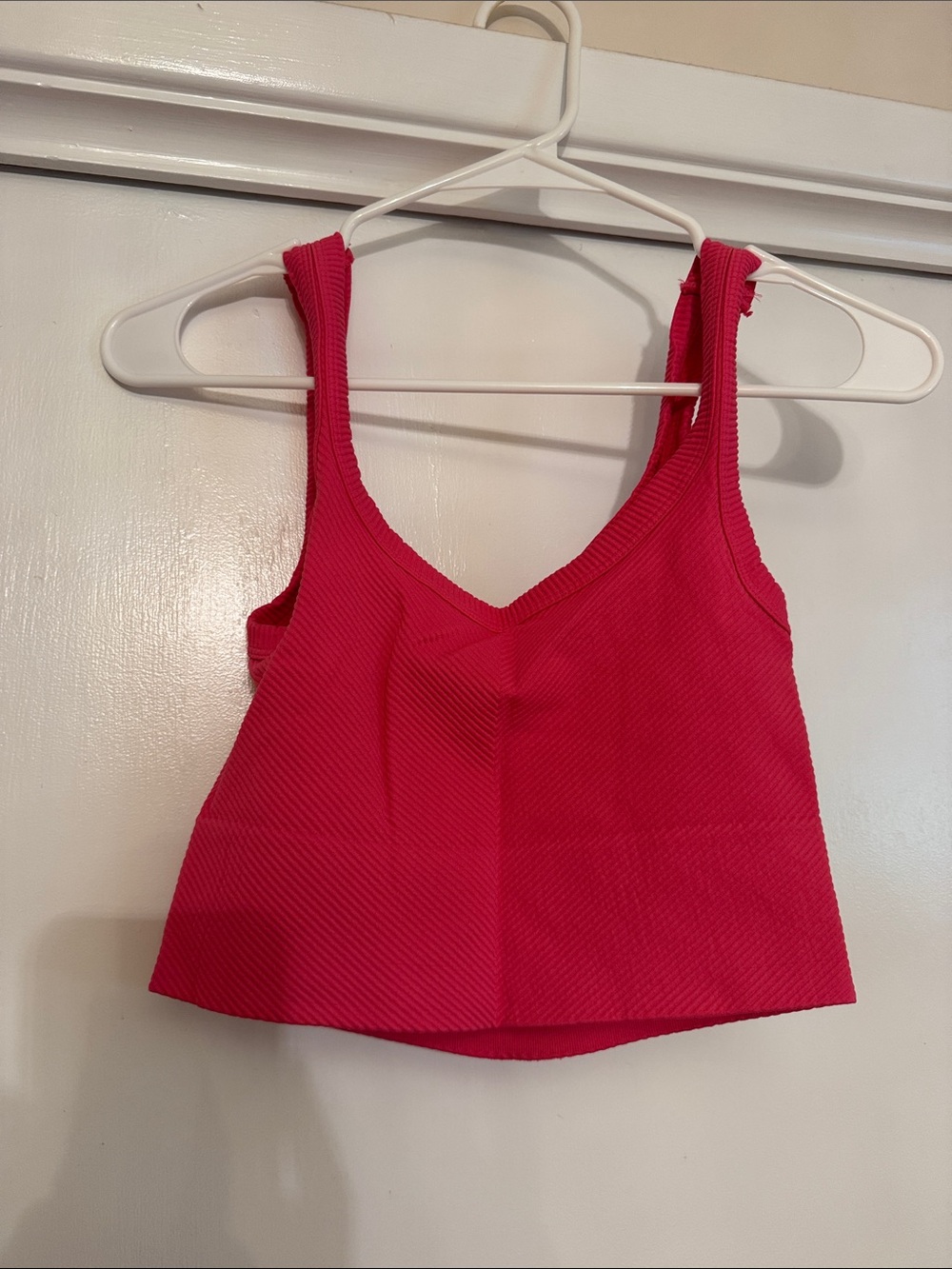 Nikibiki Hot Pink Ribbed Tank Top